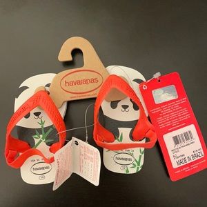HAVAIANAS Panda Baby Flip Flops 5c/19